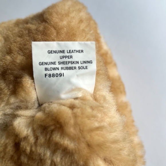 UGG Brown Metallic Genuine Leather Sheepskin Lining Classic Tall Boots size 6 - Picture 13 of 15